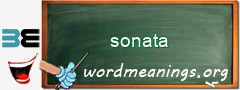 WordMeaning blackboard for sonata